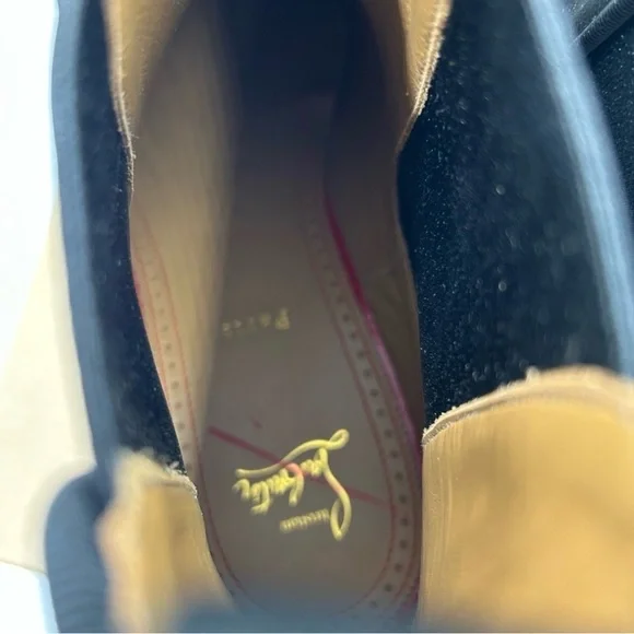 Men’s Christian Louboutin alpinosol Suede Chelsea Boots size 45 made in Italy - Picture 8 of 11